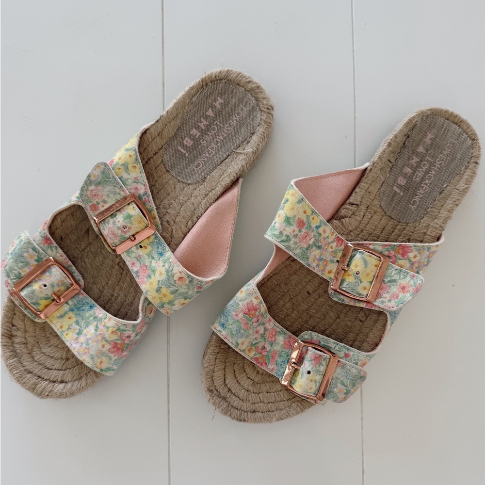 loveshackfancy x manebi sandals!